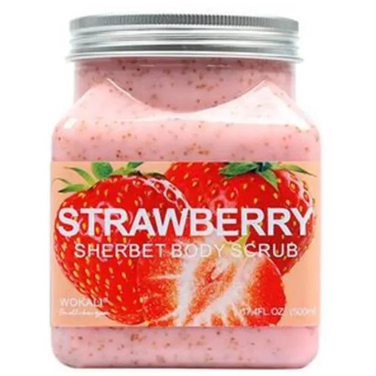 Wokali Sherbet Body Scrub - Strawberry Flavour - 350ml - Rumaisas