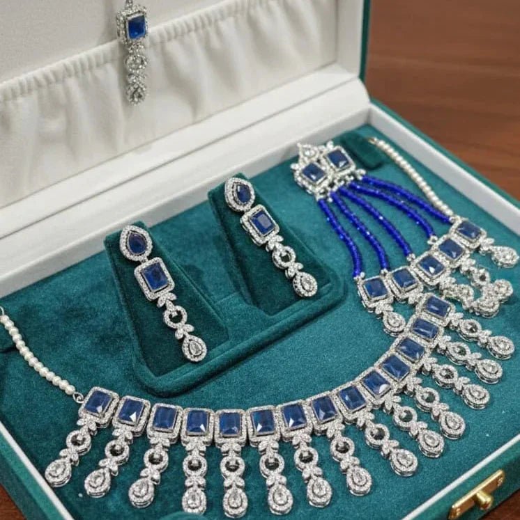 Zircon Necklace Set for Women – AD Super Design Premium Quality - Rumaisas