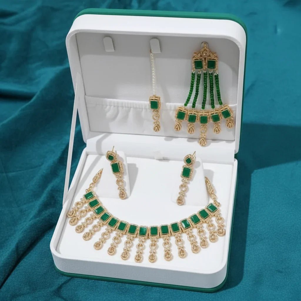 Zircon Necklace Set for Women – AD Super Design Premium Quality - Rumaisas
